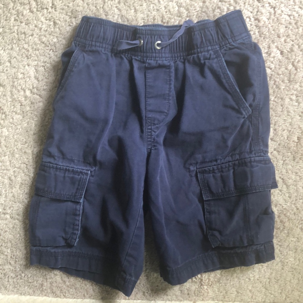 Hanna Andersson Boys Navy Blue Cargo Shorts 120